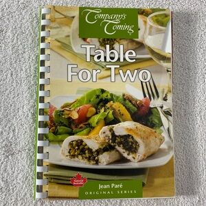 5/$35 Vintage Company’s Coming Table For Two Recipes Cookbook